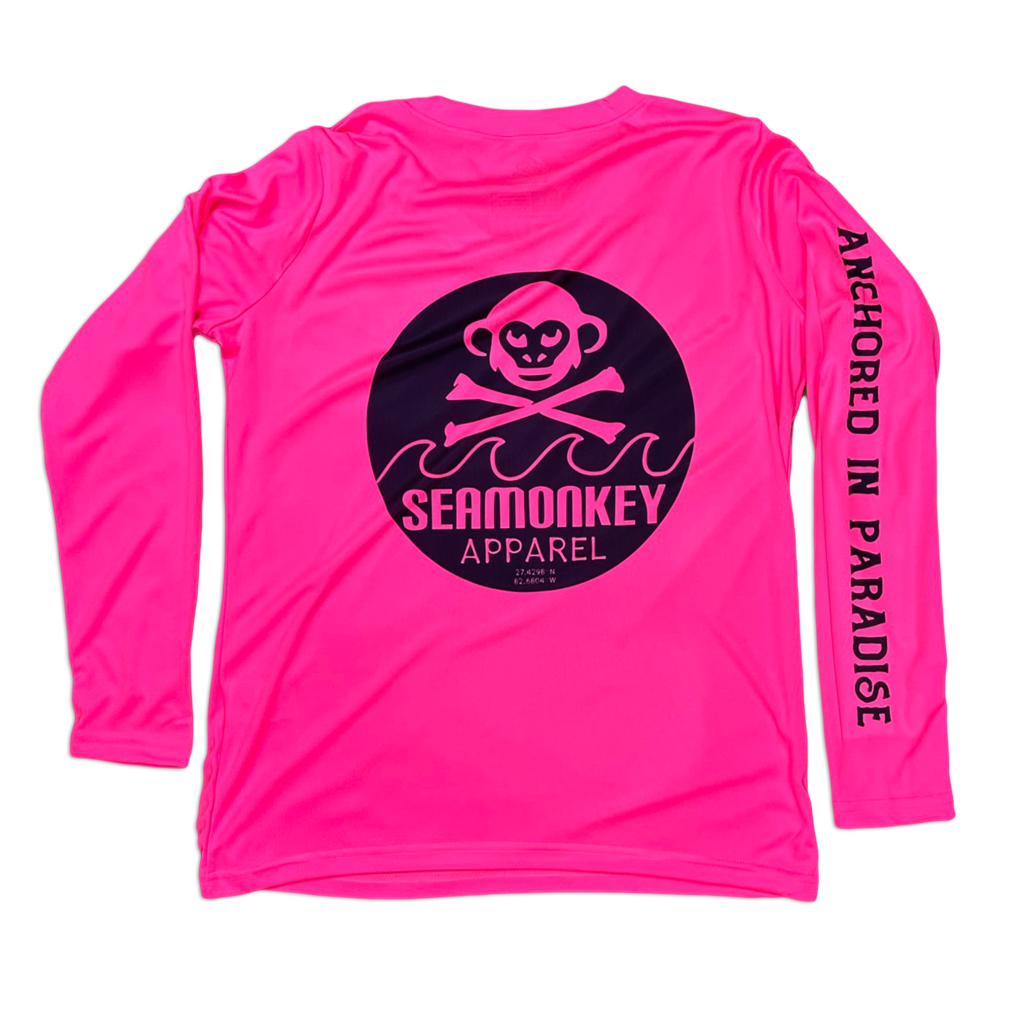 Ladies Round Logo L/S Performance Top – SeaMonkey Apparel