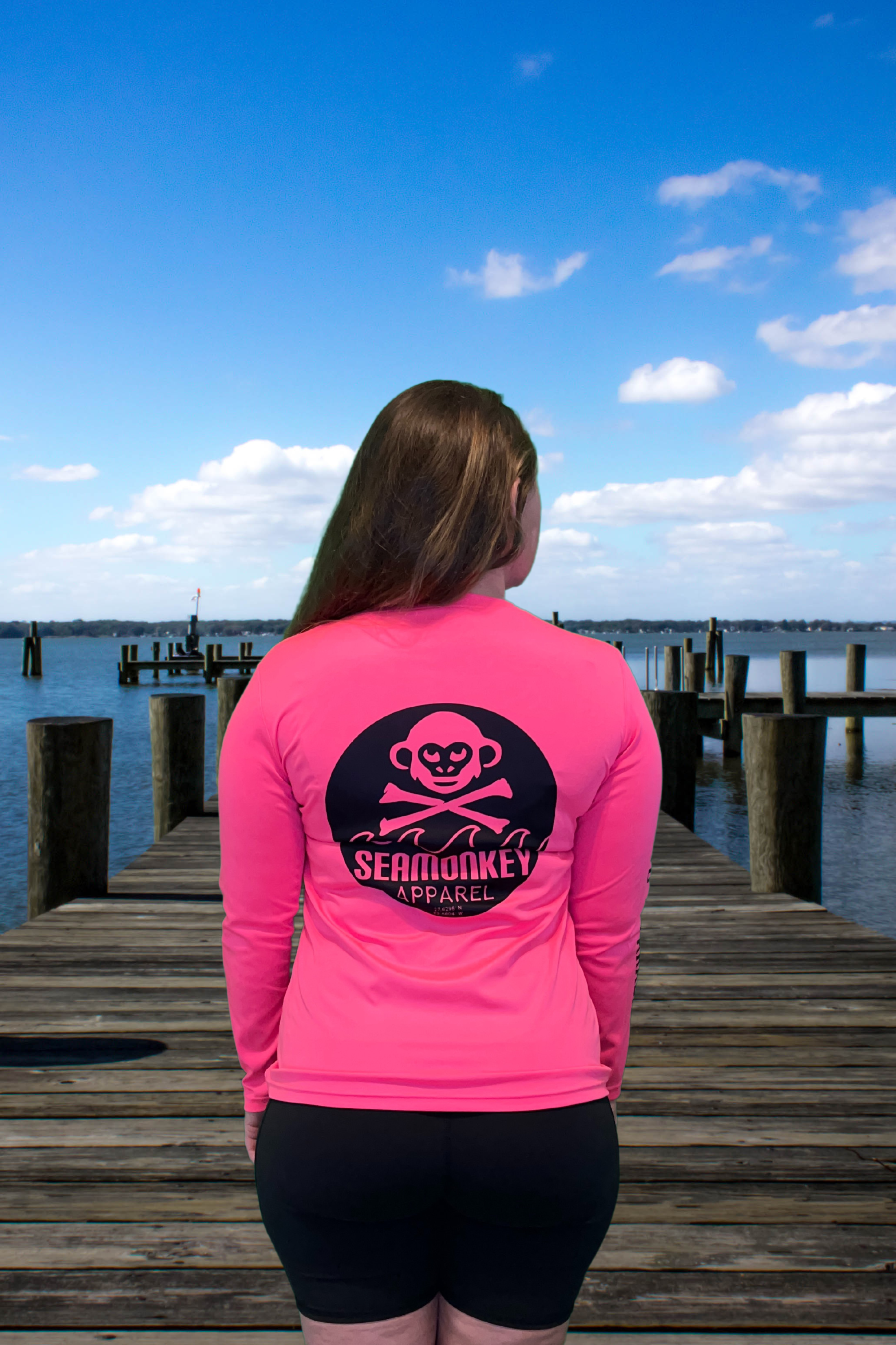 Ladies Round Logo L/S Performance SeaMonkey – Top Apparel